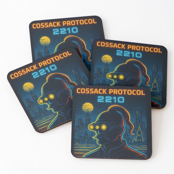 Item preview, Cossack Protocol — Ukrainian Cyberpunk Warrior Art designed and sold by ChernivtsiSkoda.