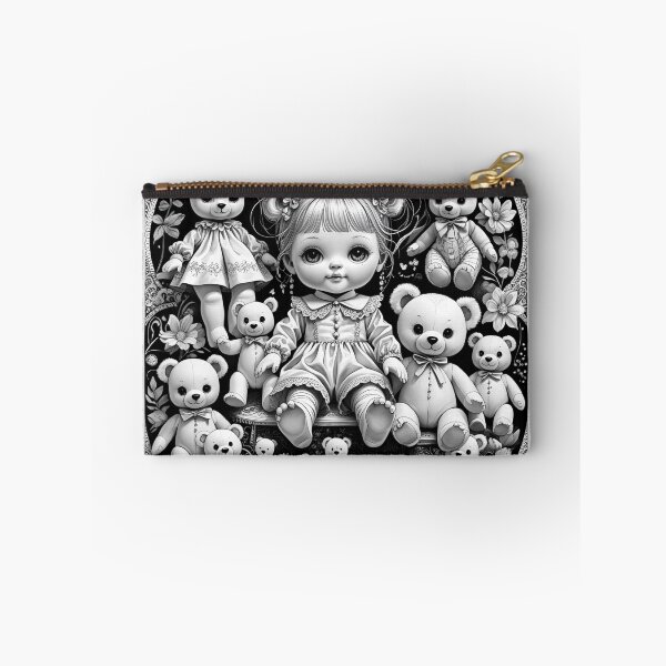Item preview, Black and white dolls and teddy bears designed and sold by Mollynqaa.