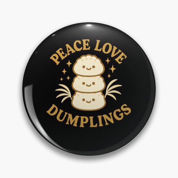 Item preview, Peace love Dumplings funny Dumplings fan designed and sold by snowry.