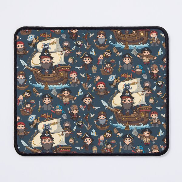 Item preview, Pirates Skull Symphony Whimsical Art Patterns Fantasy Adventure designed and sold by ART ATTACK ZONE.