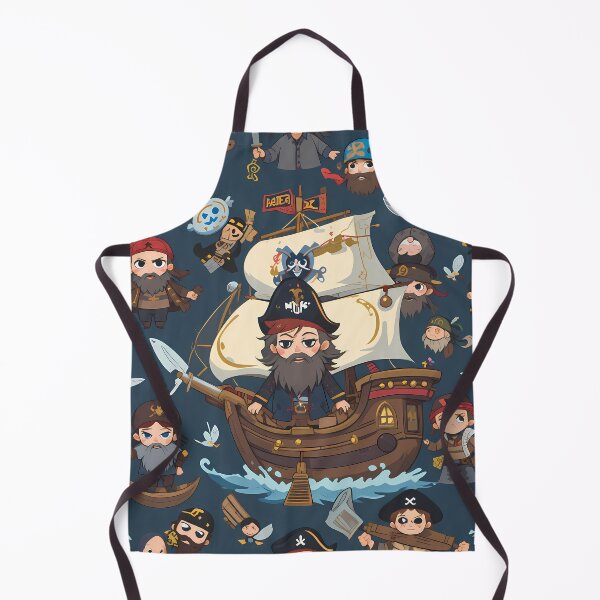Item preview, Pirates Skull Symphony Whimsical Art Patterns Fantasy Adventure designed and sold by ART ATTACK ZONE.
