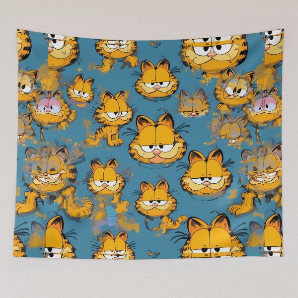 Item preview, Garfield Skull Symphony Whimsical Art Patterns Fantasy Adventure designed and sold by ART ATTACK ZONE.
