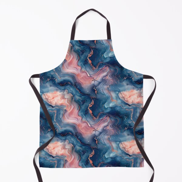 Item preview, Abstract Navy and Rose Gold Marble Swirl designed and sold by NTGUILTY.