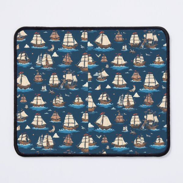 Item preview, Pirate ship Whimsical Art Patterns Fantasy Adventure designed and sold by ART ATTACK ZONE.