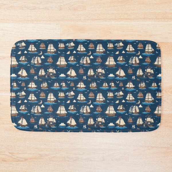 Item preview, Pirate ship Whimsical Art Patterns Fantasy Adventure designed and sold by ART ATTACK ZONE.