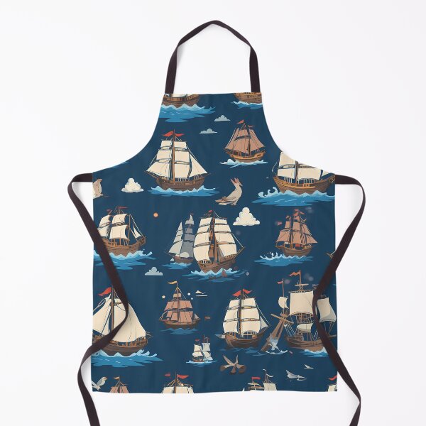 Item preview, Pirate ship Whimsical Art Patterns Fantasy Adventure designed and sold by ART ATTACK ZONE.