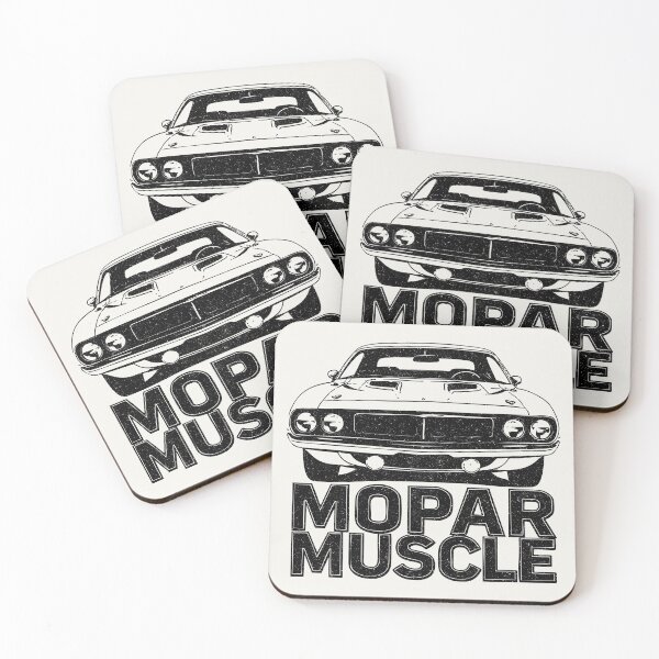 Artikelvorschau, Mopar Muscle Car Silhouette – Minimalistisches Design entworfen und verkauft von SteadyRolling.