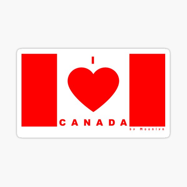 I Love Canada Sticker