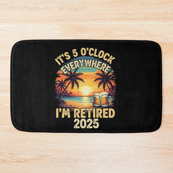 Item preview, Freedom Awaits: "It's 5 O'Clock Everywhere I'm Retired 2025" Beach Retirement Shirt designed and sold by MIMSCorneR.