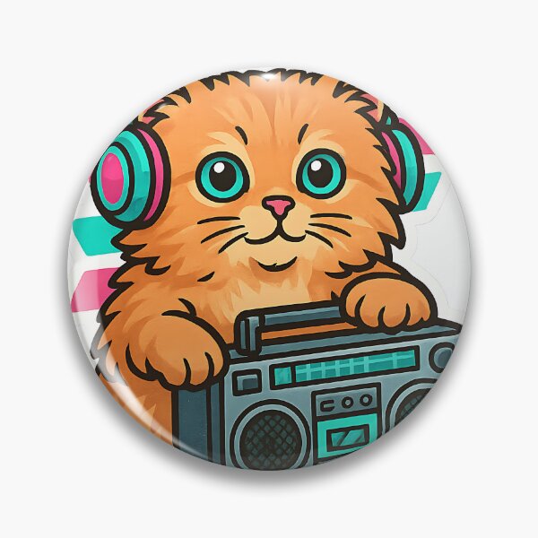 Item preview, Boombox Cat designed and sold by Throwback Trends.