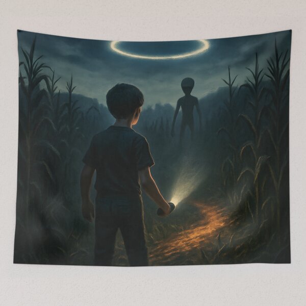 Item preview, The Cornfield Encounter designed and sold by AlienInkvasion.