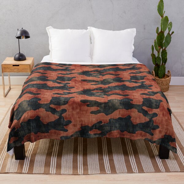 Item preview, Abstract Orange and Black Camouflage Pattern designed and sold by NTGUILTY.