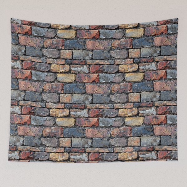 Item preview, Weathered Multi-Colored Brick Wall designed and sold by NTGUILTY.