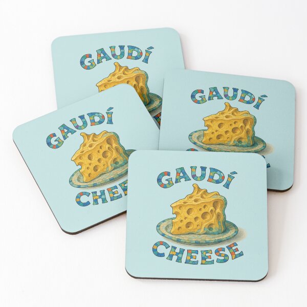 Item preview, Gaudí style yellow artsy cheese block  designed and sold by funkyfrogz.