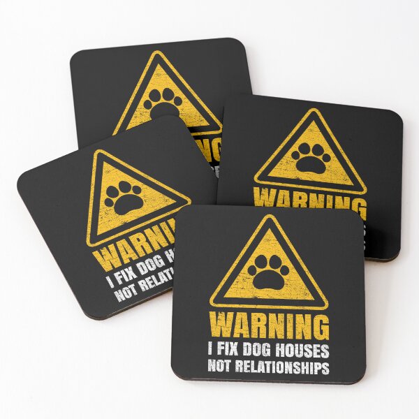 Item preview, Funny Warning I Fix Dog Houses, Not Relationships Dog Lovers designed and sold by Stick-Artistry.