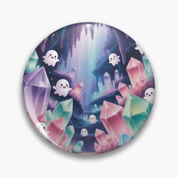 Item preview, Cute Ghosts in Crystal Cave Design designed and sold by theartfulaspie.
