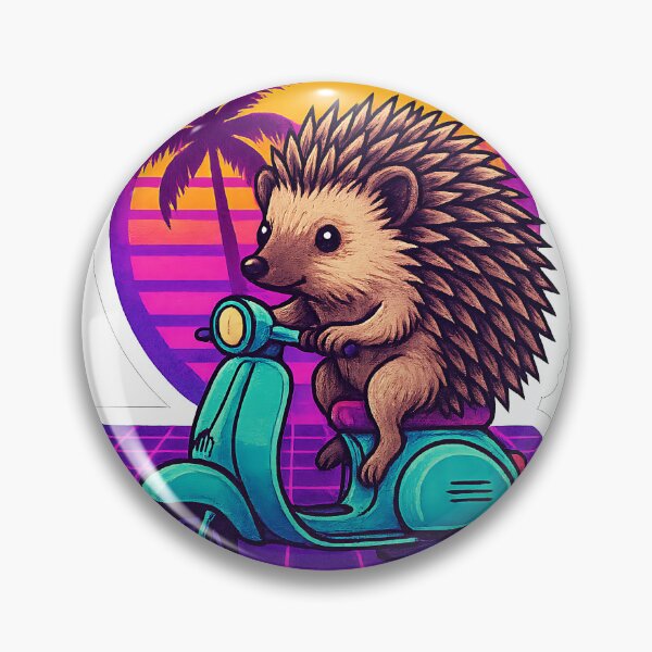 Item preview, Scooter Hedgehog designed and sold by Throwback Trends.