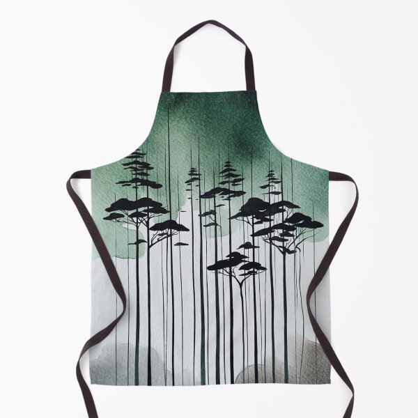 Item preview, Still Forest – Minimalist Tree Line Ink & Watercolor designed and sold by Ink-Your-Soul.