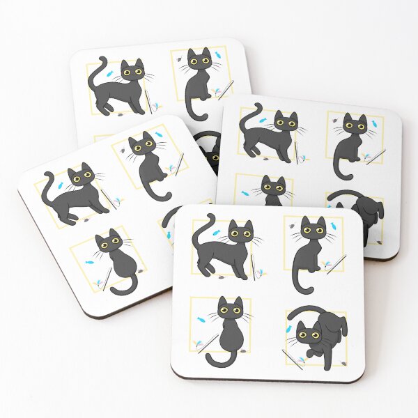 Item preview, Staring Cats with Toys designed and sold by Kitramina’s Shop.