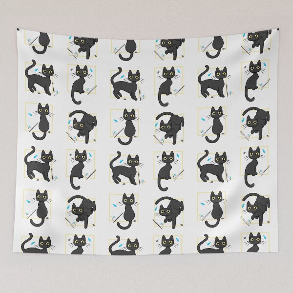 Item preview, Staring Cats with Toys designed and sold by Kitramina’s Shop.