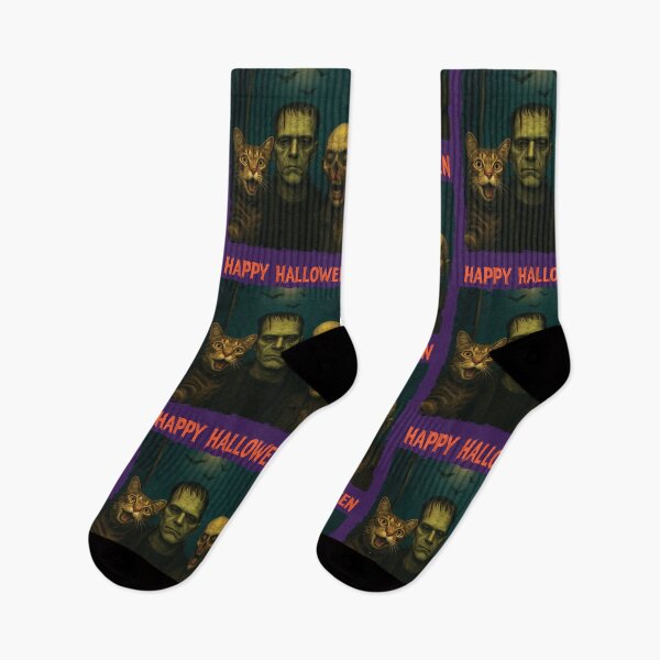 Item preview, Cat Bigfoot Zombie Funny Halloween Trick Treat Selfie designed and sold by d247.