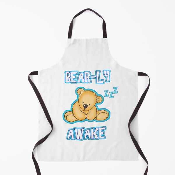 Item preview, Bear-ly awake blue bear sleep design for boys, girls, infant, toddlers, children designed and sold by BellaRcompany.