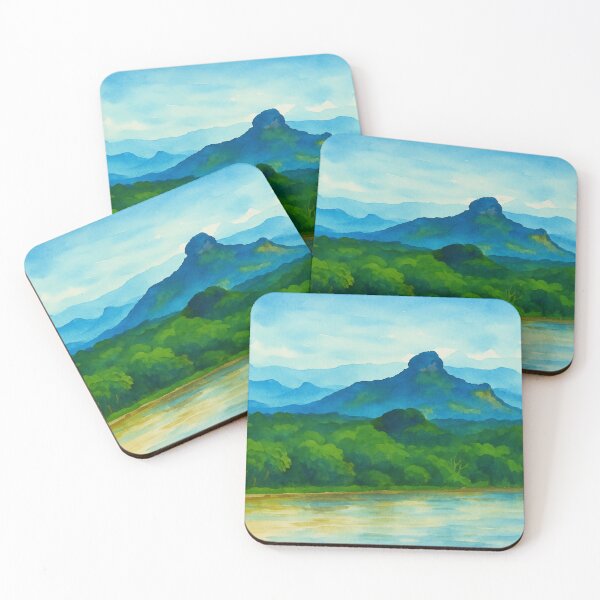 Item preview, Watercolor of the Golilludo Hill in La Dorada, Caldas, Colombia designed and sold by GARAPROMOCIONES.