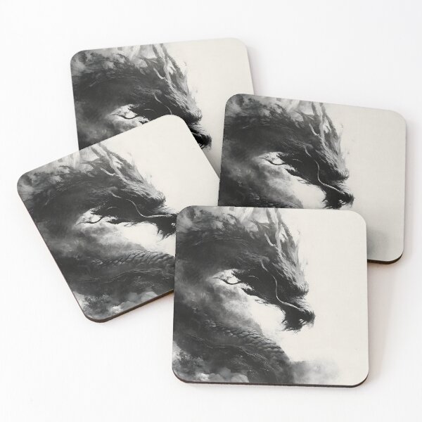 Item preview, Dragon Japanese Black and White  designed and sold by Jechtworks.