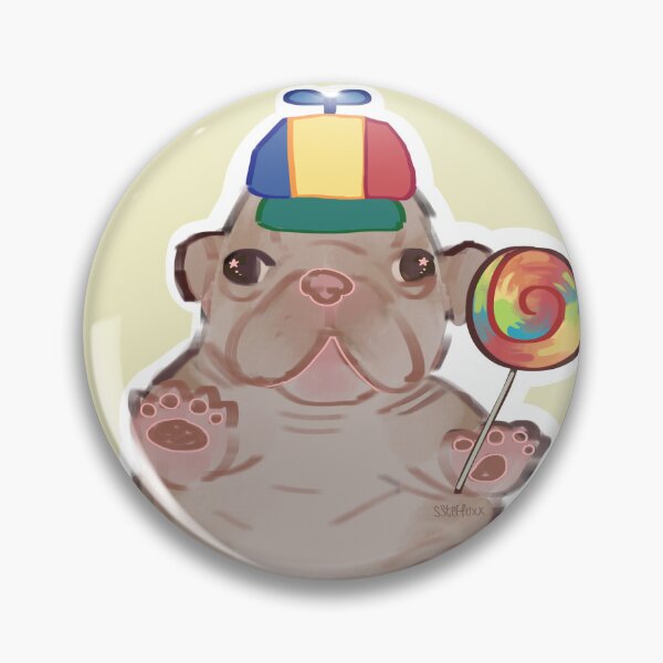 Item preview, Pibble Frenchie Puppy with Lollipop  designed and sold by ssteffoxx.