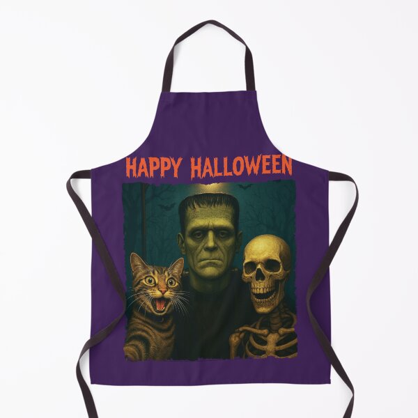 Item preview, Cat Frankenstein Skeleton Funny Halloween Trick Treat Selfie designed and sold by d247.