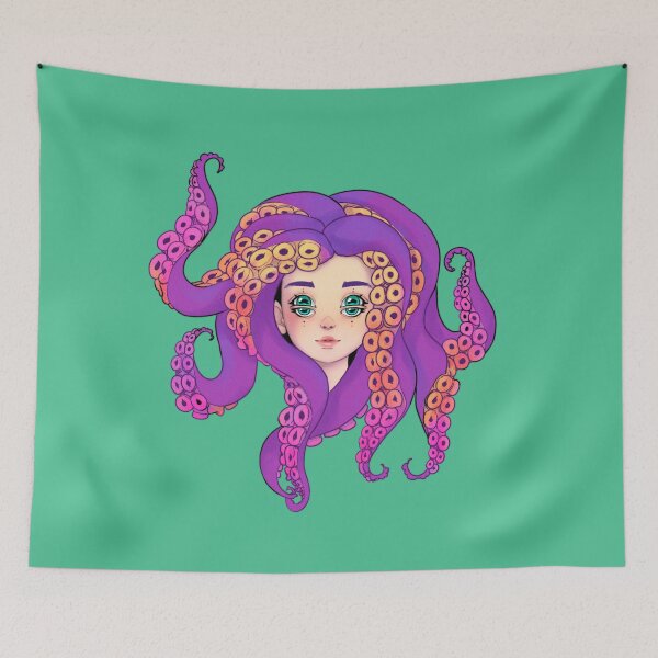 Item preview, Cute girls with tentacles designed and sold by Ctoolooshka.
