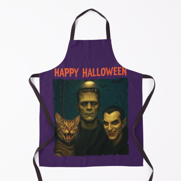 Item preview, Cat Frankenstein Vampire Funny Halloween Trick Treat Selfie designed and sold by d247.