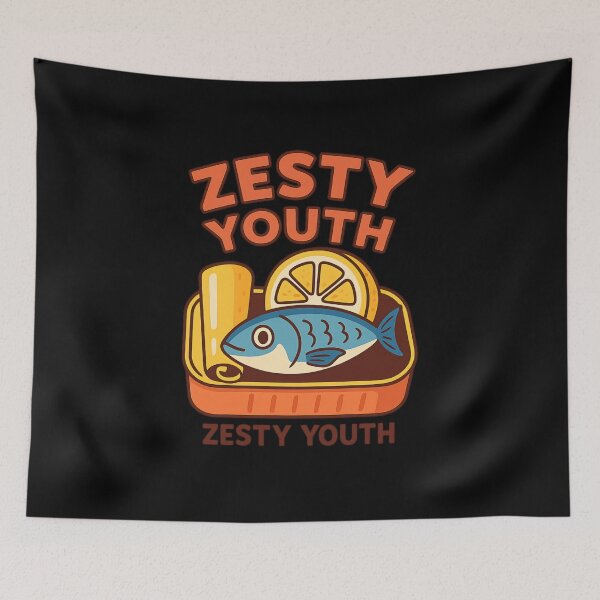 Item preview, Zesty Youth Sardine | Fresh Summer Design designed and sold by ALITOPRINCE.