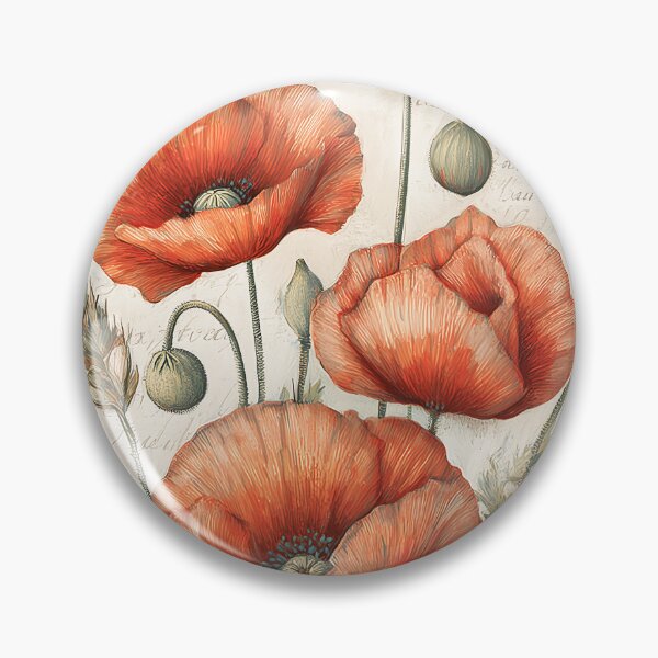 Item preview, Vintage Red Poppies Seed Packet designed and sold by Boddicca.