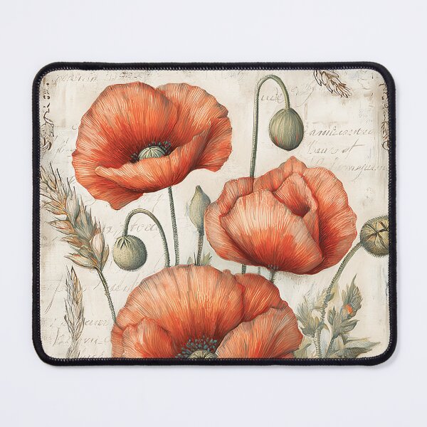 Item preview, Vintage Red Poppies Seed Packet designed and sold by Boddicca.