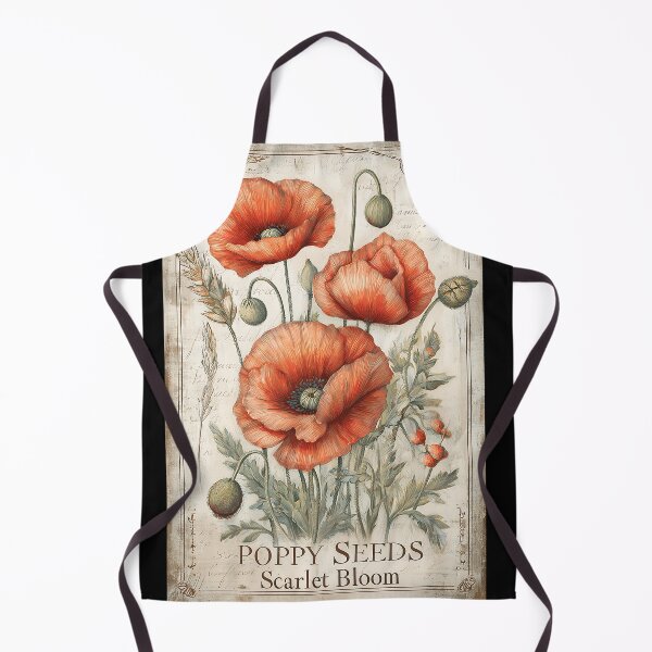 Item preview, Vintage Red Poppies Seed Packet designed and sold by Boddicca.