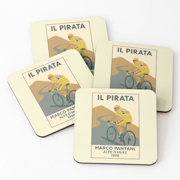 Item preview, Il Pirata – Marco Pantani at Alpe d’Huez (1998) designed and sold by malero-design.
