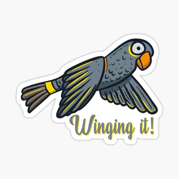 Item preview, Winging it! – Aussie Bird Illustration designed and sold by CanSparkleArt.