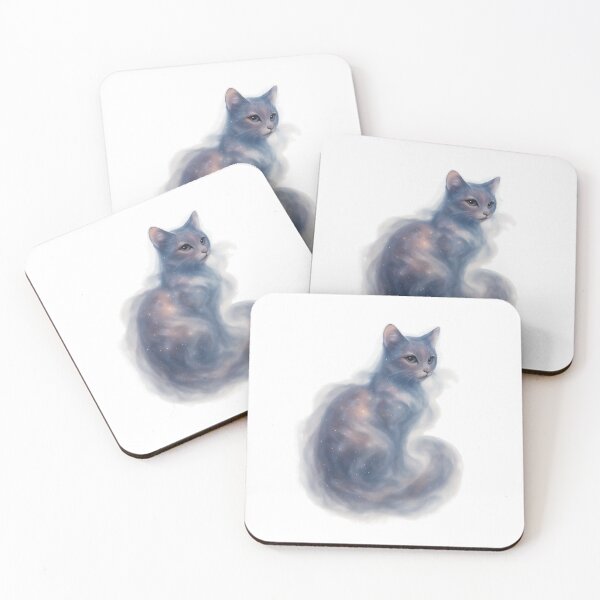 Item preview, Whispering Nebula Cat – Ethereal Feline of the Galaxy Mist designed and sold by Nice-View.