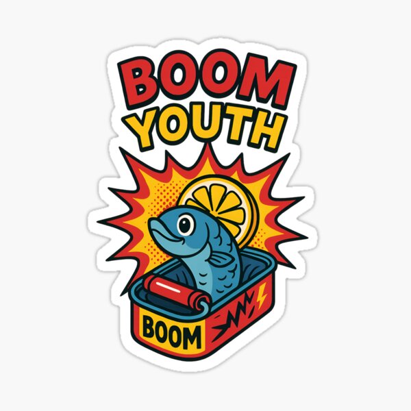Item preview, Sardines de Boom Youth | Art estival de style bande dessinée designed and sold by ALITOPRINCE.
