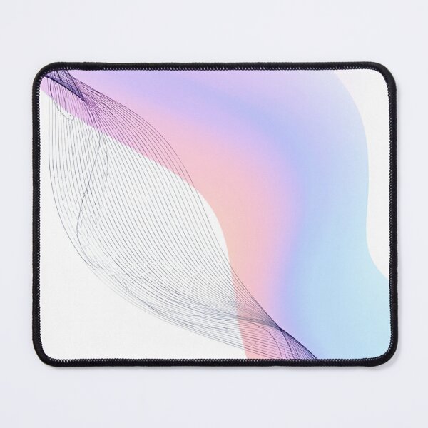 Item preview, Pastel Flow – Fine Line Abstract Over Gradient Watercolor designed and sold by Ink-Your-Soul.