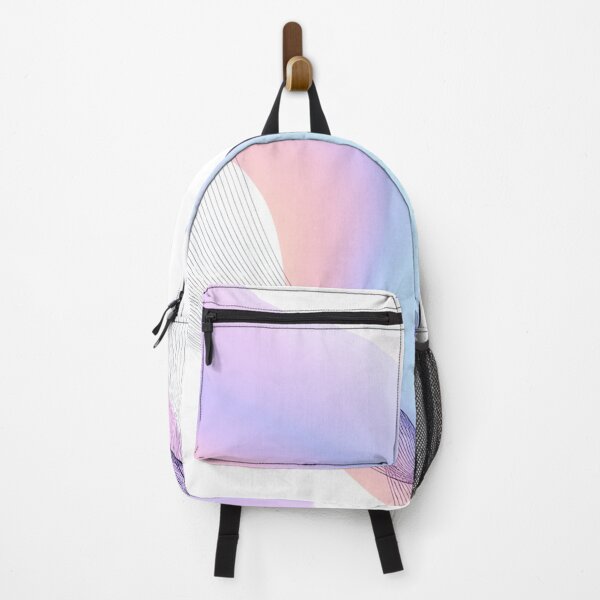 Item preview, Pastel Flow – Fine Line Abstract Over Gradient Watercolor designed and sold by Ink-Your-Soul.