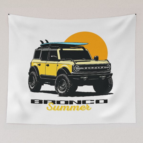 Item preview, Yellow Bronco Coastal Summer designed and sold by blackdogshop.