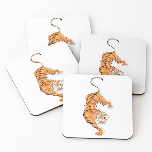 Item preview, Descending Tiger  designed and sold by Quiet Cut Art.