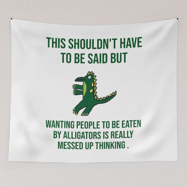 Item preview, Design opposing MAGA sociopathy and Alligator Alcatraz designed and sold by Rachel the Artist .