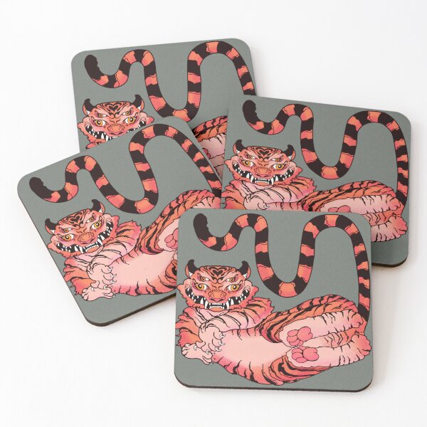 Item preview, Four-Eyed Demon Tiger Spirit designed and sold by Ctoolooshka.