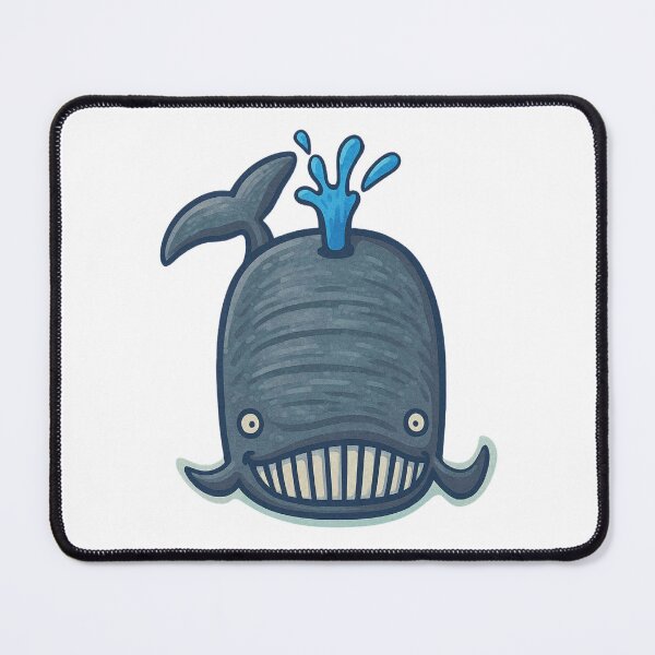 Item preview, Smiling Blue Whale - Cute Ocean Cartoon designed and sold by CanSparkleArt.