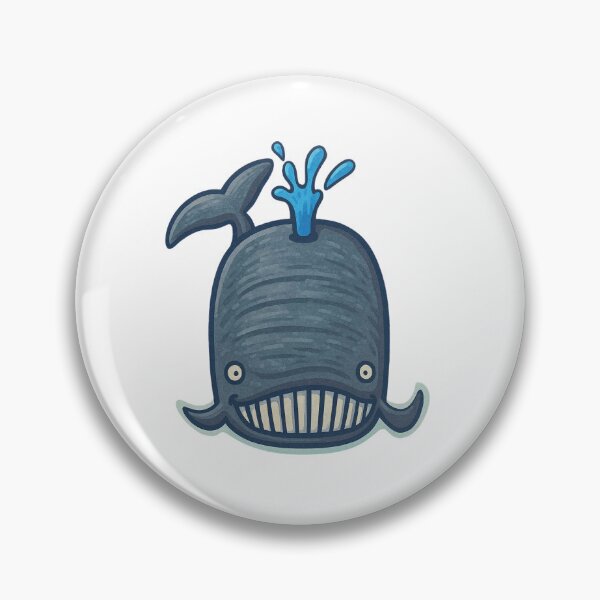 Item preview, Smiling Blue Whale - Cute Ocean Cartoon designed and sold by CanSparkleArt.