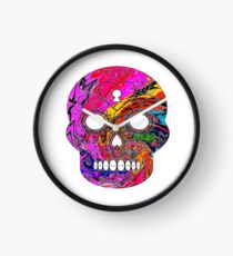 Doomsday Psychedelic Sugar Skull Clock