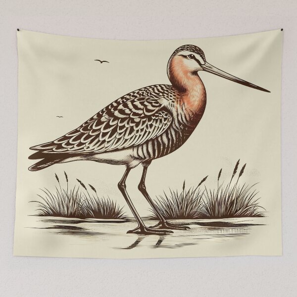 Item preview, Bar-tailed Godwit 4 designed and sold by theAVIARY7.